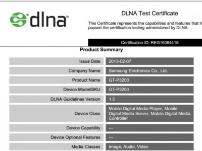   Samsung Galaxy Tab 3   DLNA