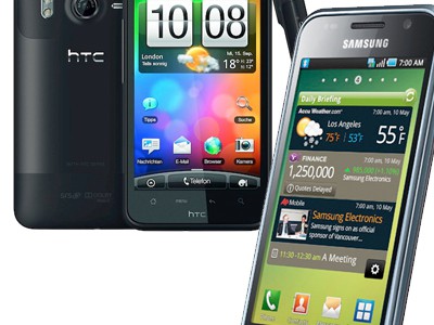  : HTC Desire HD  Samsung Galaxy S