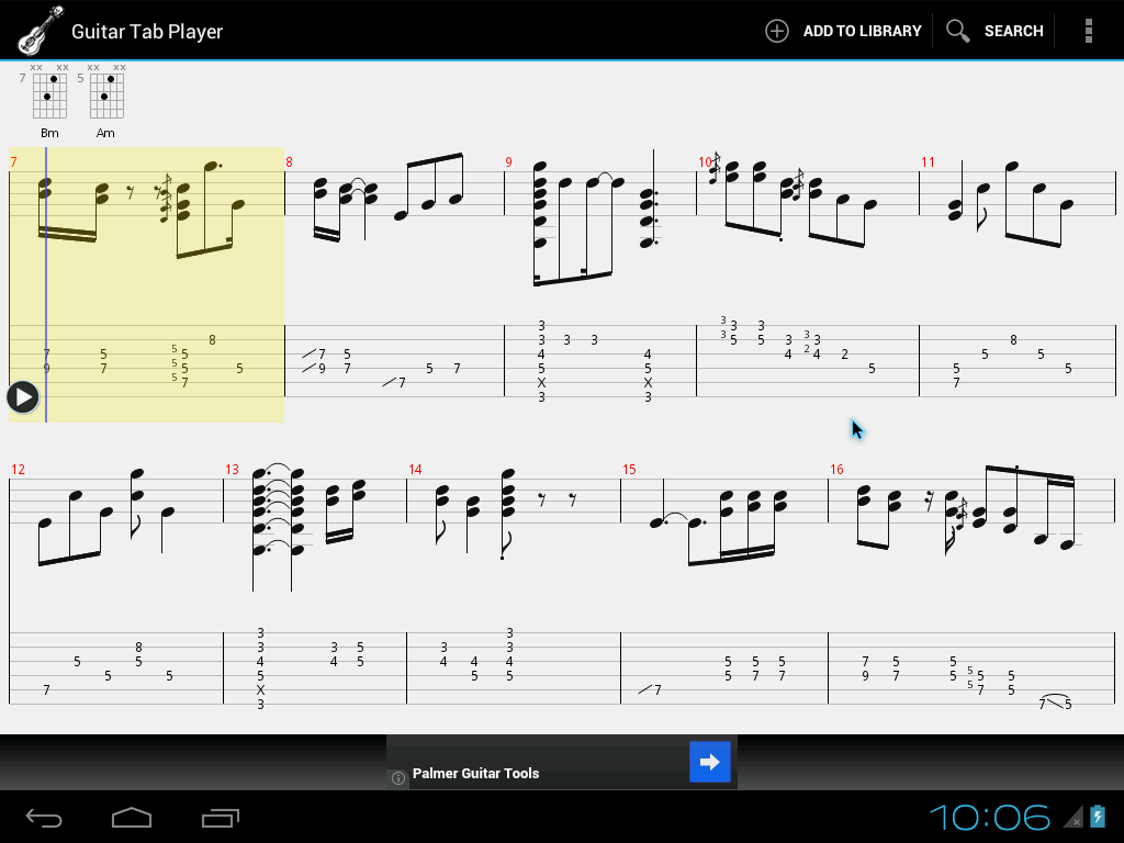 Guitar Tab Player - 4PDA