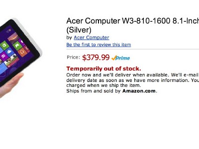 Acer Iconia W3  " "  Amazon