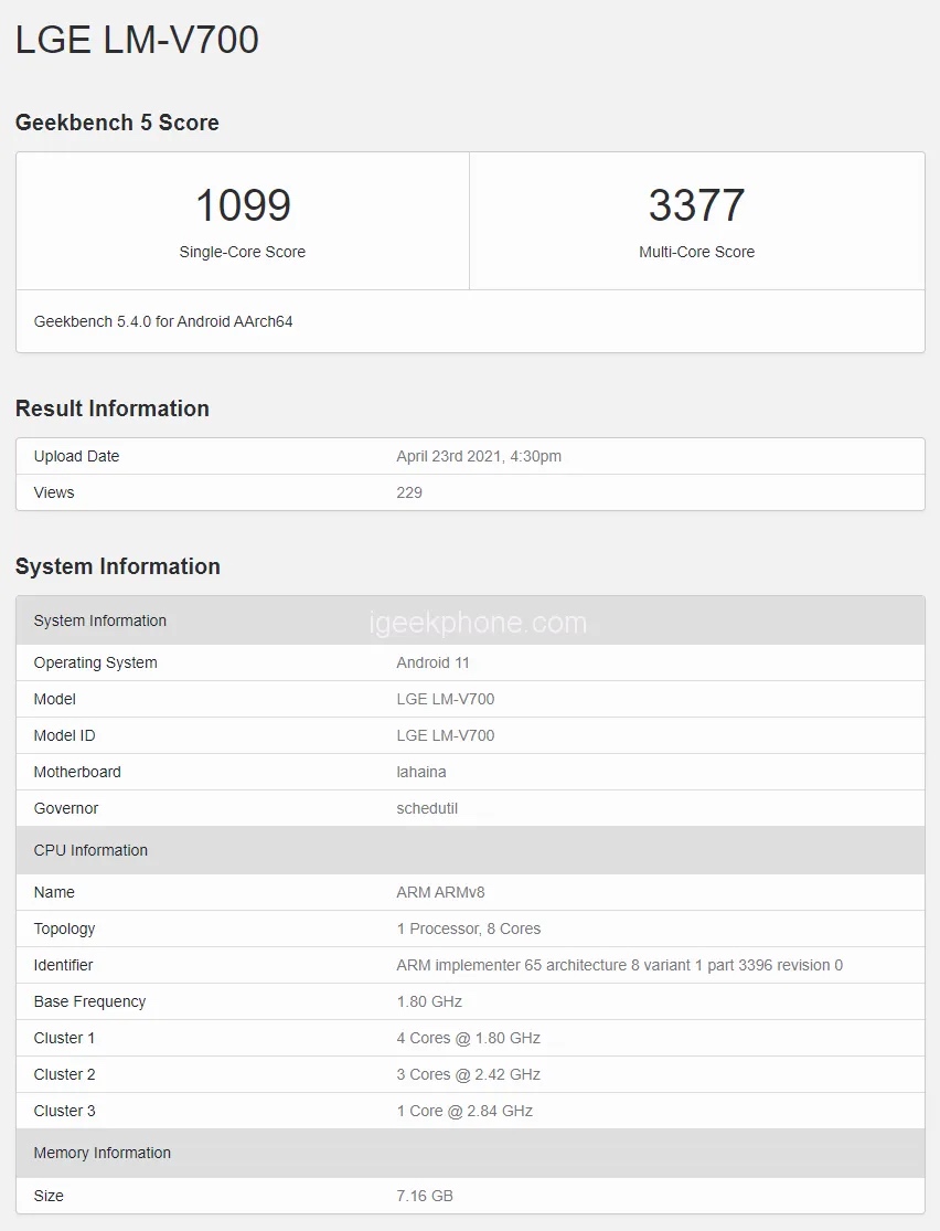 Отменённый» флагман LG V70 засветился в Geekbench - 4PDA