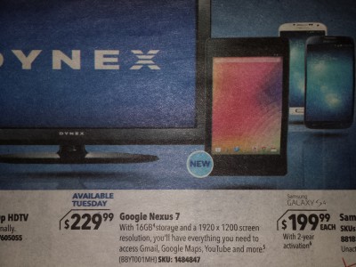  Google Nexus 7   BestBuy 30 