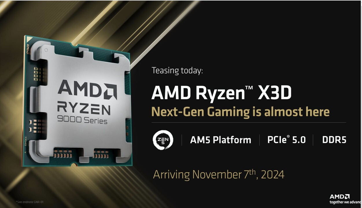 AMD анонсировала игровой процессор Ryzen 7 9800X3D - 4PDA